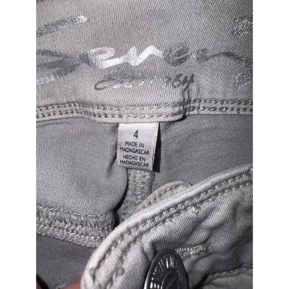Seven7 Booty-Shaper Jeans Women Grey Mid Rise Skinny Crop MY2136GR Size 4 NWT - Picture 5 of 8